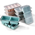 thumbnail image 6 of Freeze Preservation Silicone Ice Tray With Lid - Giant Large Mold for Food Storage & Baking Kitchen Use(Grey-3Grid), 6 of 8
