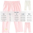 thumbnail image 3 of QINGFSAP Toddler Baby Unisex Breathable Ribbed Knit Pants Elastic Waist Casual Trousers with Cartoon Print for Boys Girls 0-3T, 3 of 9