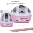 thumbnail image 4 of Electric Pencil Sharpener Battery Operated Pencil Sharpener for No.2/Colored Pencils(6-8mm)，pink and white, 4 of 5