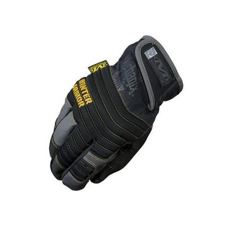 Mechanix Wear Medium Black And Gray Winter Armor Nylon Fleece Lined Cold Weather Gloves With Double Reinforced Thumb, Hook And Loop Cuff And Rubberized Palm