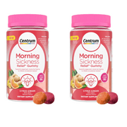 Centrum Prenatal Vitamin Gummies for Morning Sickness Relief, Citrus Ginger Flavor, 60 Count (2pack)