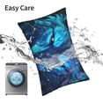 thumbnail image 6 of Yiaed Futuristic Blue Light Wolf Print Brushed Microfiber Envelope Pillowcases, Standard,Envelope Closure Pillow Cases(No pillow core)-16"x24", 6 of 6