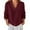 Wine, variant on Winter Sweaters for Women Women's Solid Color Casual Knit V Neck Loose Sweater Christmas Sweaters