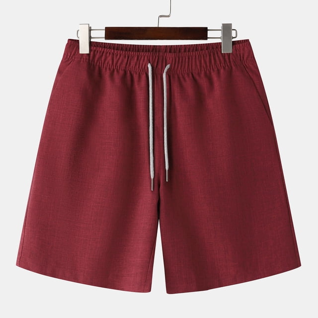 pstuiky Pantalones cortos de gimnasio, Pantalones cortos deportivos informales de verano para hombre, con bolsillos y cordón, de cintura media Pantalones cortos cargo