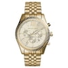 Michael Kors Men's Lexington Gold-Tone Chronograph Metal Watch, MK8281
