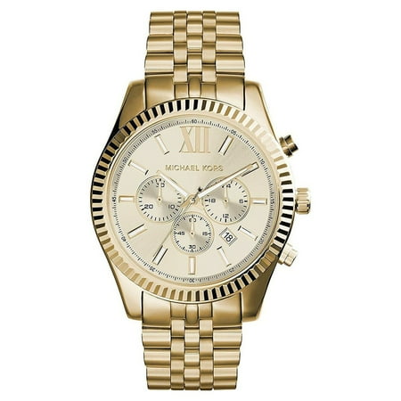 Save On Michael Kors Access Smartwatch! 5 Michael Kors Men's Lexington Gold-Tone Chronograph Metal Watch, MK8281