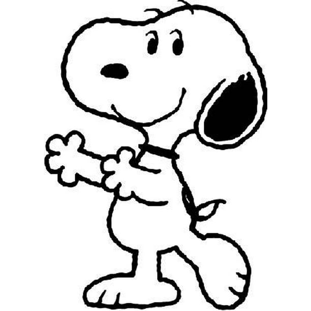 Snoopy Dog Happy Dance Peanuts Cartoon Character Decors Wall Sticker Art Design Decal For Girls Boys Kids Room Bedroom Nursery Kindergarten Home Decor Stickers Wall Art Vinyl Decoration 10x8 Inch Walmart Com