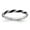 Black, variant on Fine Jewelry 925 Sterling Silver Twisted Orange Enameled Ring for Women Size 5