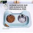 thumbnail image 3 of Plato para Gato con 2 Tazones Desmontables en Acero Inoxidable Match & Enjoy, 3 of 8