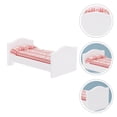 thumbnail image 4 of CIMAXIC 1pc Mini House Accessory Mini Kids Bed Miniature Adornment Small Bed Modle,5.51"X3.11"X2.32", 4 of 5