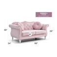 thumbnail image 2 of Glory Furniture Hollywood Loveseat in Pink Color, 2 of 6