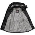 thumbnail image 3 of First Mfg Co - Rain Suit - Women's Motorcycle Biker Riding Rain Suit - Ripstop - Black Purple - Medium, 3 of 4