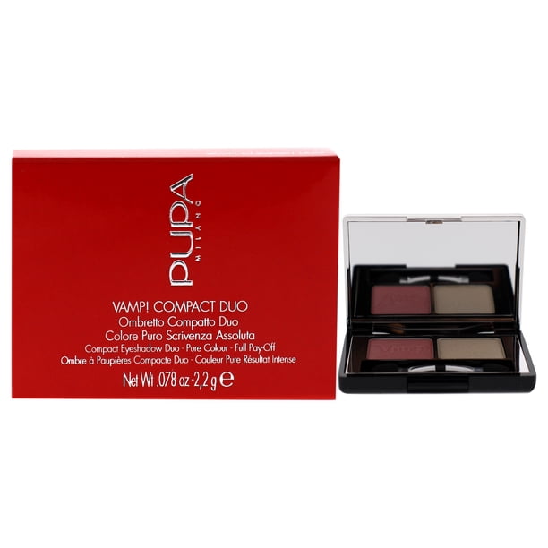 Sombra de ojos Pupa Milano ¡Vamp! Dúo compacta 001 Rose Perlage 0.078 oz