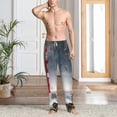 thumbnail image 2 of Kdxio 3d Lighthouse in the Surf Pattern Men's Pajama Pants, Elastic Waist with Drawstring and Pockets, Comfortable Loungewear-Large, 2 of 6