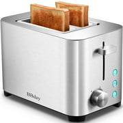 BBday Bread Toasters 2 Slice, Extra Wide Slot Stainless Steel, 6 Browning Settings,with Defrost,Bagel and Cancel, Removable Crumb Tray, 850W