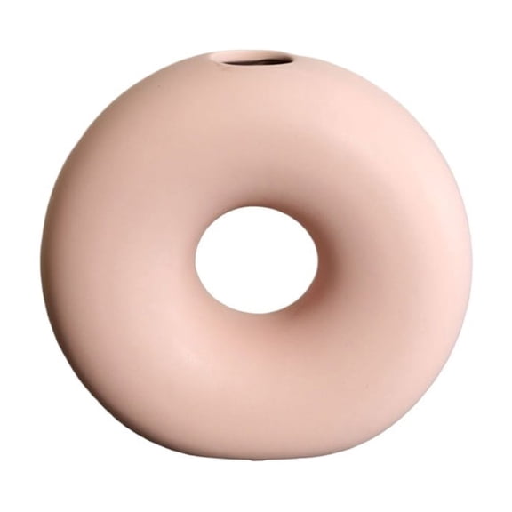Large Pink Ceramic Vase for Living Room Table Flower Arrangement Decor