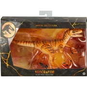 Jurassic World Amber Collection Tiger Velociraptor 6 inch Action Figure