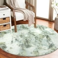 thumbnail image 4 of Carvapet Round Area Rug, Non-Slip Washable Circle Rug for Kitchen Bathroom Living Bedroom, Super Soft Absorbent Carpet Low Pile, 5ft, Green, 4 of 7