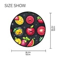 thumbnail image 4 of Fruit Themed Pattern Design Memory Foam Bath Mat 36" Absorbent Rug with Non Slip Base and 4 Bonus Pads, 4 of 6