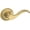Lifetime Satin Brass, variant on Baldwin 5455V.003.RDM Solid Brass Door Lever