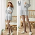 thumbnail image 5 of Medias térmicas de cintura alta opacas de invierno para mujer, parte superior de control con forro polar, pantimedias cálidas, 200 g, 5 of 5