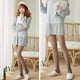 thumbnail image 5 of Medias térmicas de cintura alta opacas de invierno para mujer, parte superior de control con forro polar, pantimedias cálidas, 200 g, 5 of 5