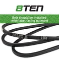 thumbnail image 3 of 8TEN Belt for Murray Scotts Briggs & Stratton 037X62MA 037X80MA 86 x 1/2 810-CBL2216T, 3 of 4