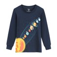 thumbnail image 2 of Little hand Pyjamas pour Garçons Tout-Petits Imprimé Planète Galaxie Ensembles de Pyjamas en Coton 2t, 2 of 9