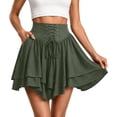 thumbnail image 4 of Rggeeun Halloween Costumes for Women Renaissance Corset Halloween Costumes Layered Ruffle A Line Skirt Travel Party Versatile,Green,Xl, 4 of 5