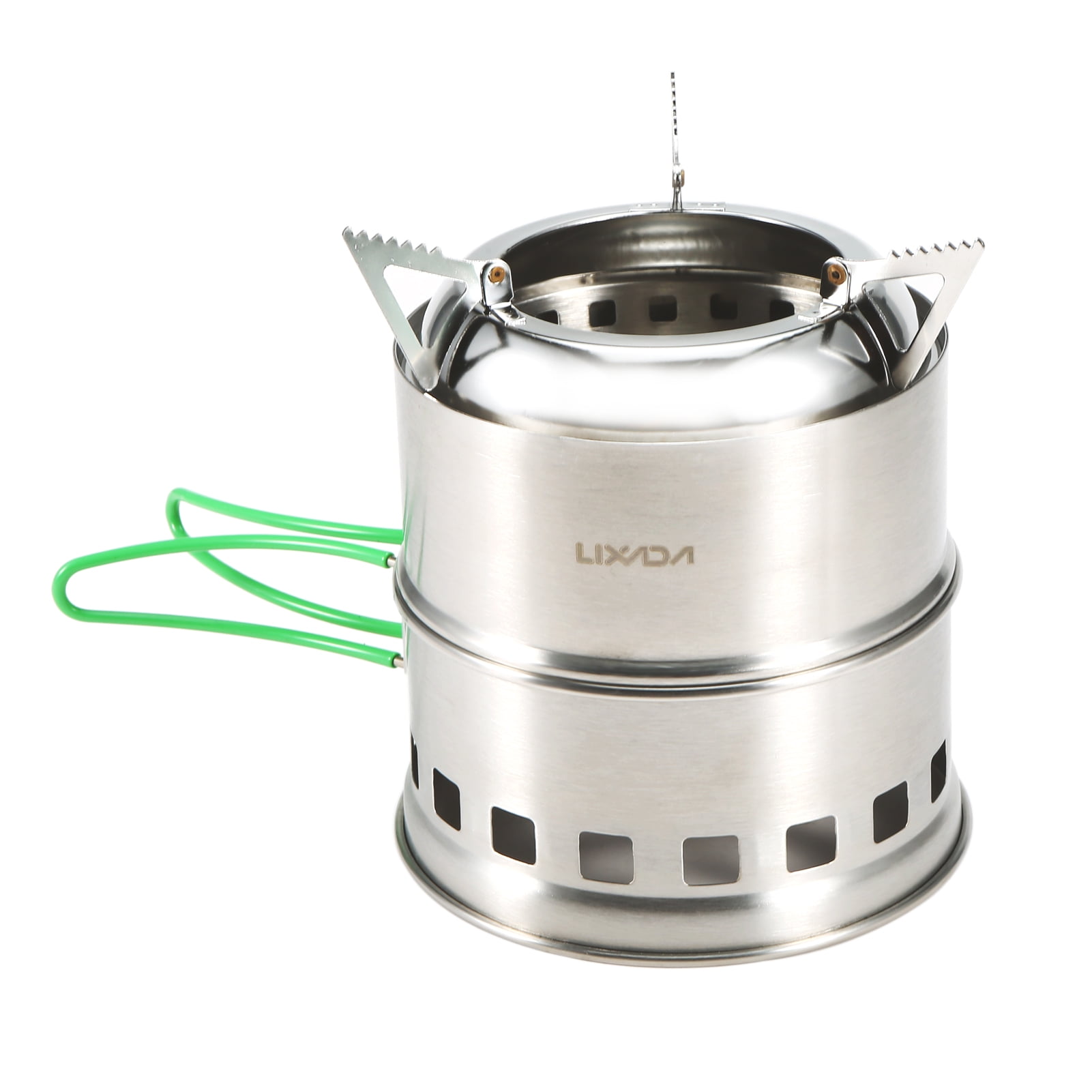 Lixada Camping Stove Alcohol Wood Stove Lightweight Compact Optional Portable Stainless Stee Alcohol Wood Stove with Storage Bag for Outdoor Camping Picnic WIR0868166456234K Durable Pot Pan Bowls Cookware Mess Kit for Outdoor Hiking Camping Picnic Stove 
