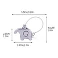 thumbnail image 3 of SDJMa 2pcs Cute Elephant Keychain Valentines Day Christmas Birthday Gifts for Husband Wife Boyfriend Girlfriend Him Her Couples Elephant Lovers, 3 of 9