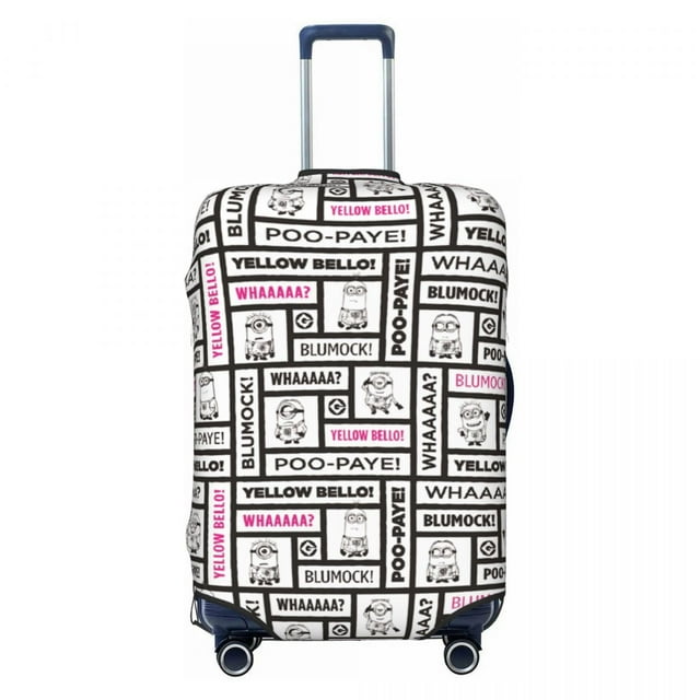 Housse de Valise Personnalisée Minions, Protecteur Lavable pour Voyage, Housses de Valise