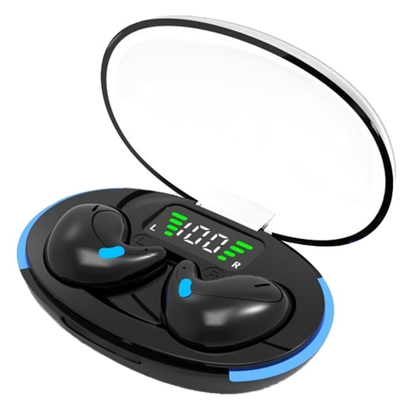 Invisible Earbuds for Sleep Mini Bluetooth Earbuds True Wireless Earbuds Stereo HiFi Music IPX5 Waterproof Invisible Headphones with Charging Case-black