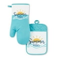 thumbnail image 1 of Home Trends Summer Vibes Oven Mitt & Pot Holder Set, 2 Piece, 1 of 6
