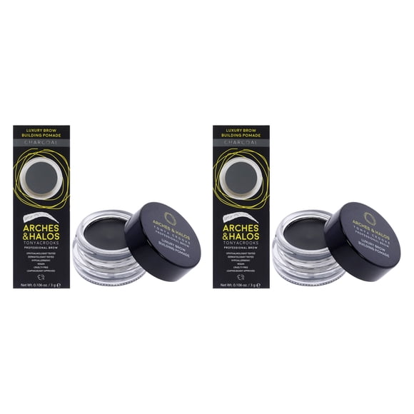 Brow Pomade Arches & Halos Charcoal para todo tipo de piel, 3 ml, 2 unidades