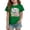 Green, variant on Grblisyd First Day of School Shirts for Girls Boys Kid Cute Cartoon Print Crew Neck Short Sleeve Back to School Top