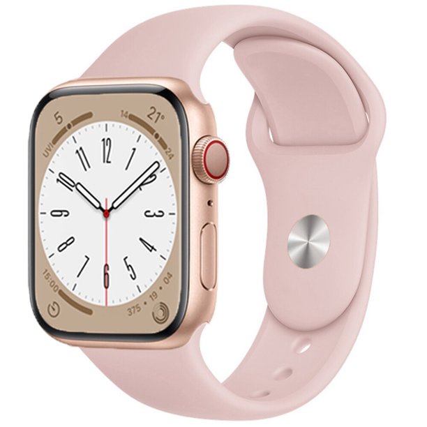 Correa de silicona para Apple Watch Band 49mm 45mm 44mm 42mm 41mm 40mm 38mm correa de reloj pulsera iWatch Series 8 7 6 5 4 3 SE banda Dengxun unisex