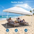 thumbnail image 6 of Vitarpatio 10 x 10 ft Pop up Canopy Tent Instant Outdoor Gazebo Straight Leg Shade Tent Shelter with Roller Bag, 6 of 8
