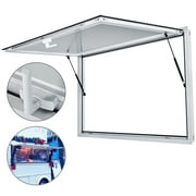 BENTISM Concession Stand Window, Concession Windows, 53 x 33 Inches, with Awning Cover