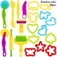 thumbnail image 1 of Ensemble de Jouets Pâte 20 Pcs Forme Animale Assortie Outil de Jeu Argile Pâte, 1 of 7