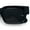 All Black, variant on Narrow Rectangle Horn Rim Gentlmanly Thick Beveled Plastic Sunglasses Black - Smoke