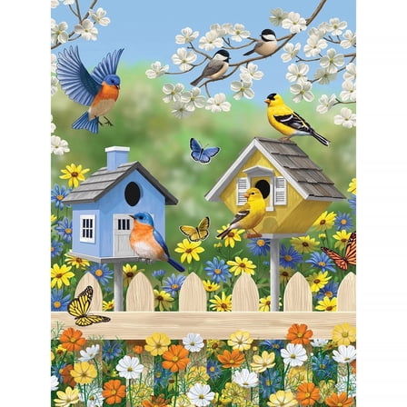 Bits and Pieces – 300 Piece Spring Birdhouse Jigsaw Puzzle by Forest