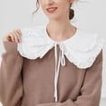 thumbnail image 5 of CAILDANL Fake Collar Detachable Blouse False Collar Half Shirts Collar Little Shawl Top Elegant for Women Girls, 5 of 7