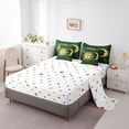 thumbnail image 3 of Homewish Retro Boho Sun Moon 7-Piece Twin Bedding,Bohemian Exotic Style Bedding Comforter Set,Green,Polkadot Reversible, 3 of 8