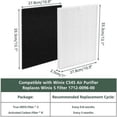 thumbnail image 2 of 2 Pack Hepa C545 Replacement Filter S For 1712009600 And 2522005800 2 HEPA Filter & 8 Activated Pre Filter, 2 of 3