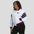 thumbnail image 5 of Women's WEAR by Erin Andrews White MLB Merchandise Full-Snap Fleece Sweatshirt Jacket, 5 of 6