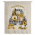 thumbnail image 2 of Sunflower Sheer Curtains 108 Inches Extra Long, Gnomes Truck Elegant Pastoral Rustic Light Filering Curtains, Privacy Drapes Simi Floor to Veiling Curtain for Living Room Bedroom Window Treatment, 2 of 9