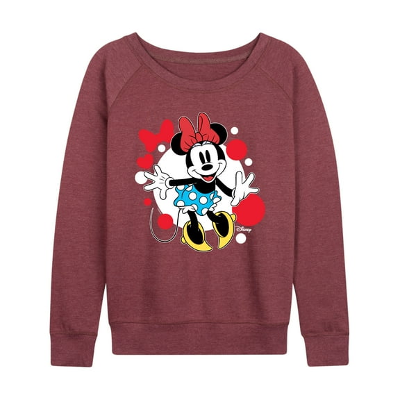 Disney - Mickey & Friends - Minnie Mouse - Classic Minnie - Women's Lightweight French Terry Long Sleeve Shirt