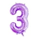 thumbnail image 2 of Juego De Globos Con Forma De Corona Número 3 De Color Morado De 40 Pulgadas, Globos De 3Er Cumpleaños Para Niñas, Globos Decorativos Para Celebración Del 3Er Aniversario De Boda. (3), 2 of 4