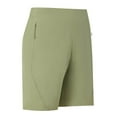 thumbnail image 2 of Cotton Shorts Men Men Casual Fashion Loose Solid-Color Sports Commuting Zipper Pocket Elastic-Waist Half Shorts Pants Green XXXL, 2 of 6
